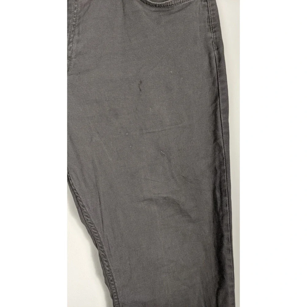 Carhartt Men's Relaxed Fit Rugged Flex Canvas Work‎ Pants Gray Size 38x30